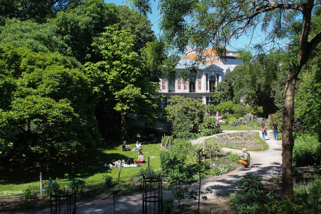Blick auf den botanischen Garten Antwerpen